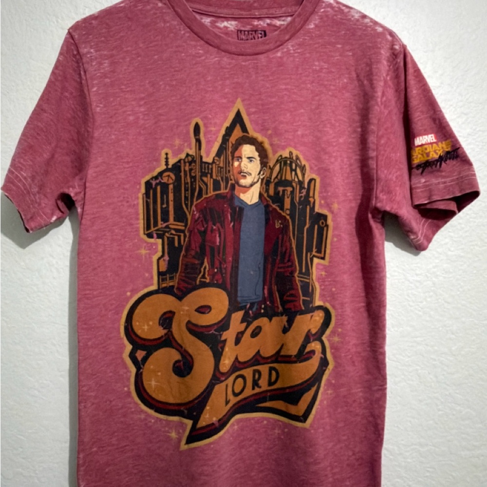 Marvel Star-Lord Tee - Maroon and Gold